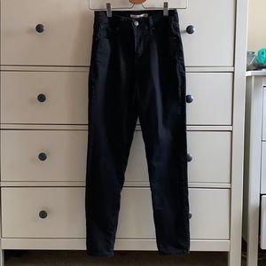 Levi’s black 721 high rise skinny jeans